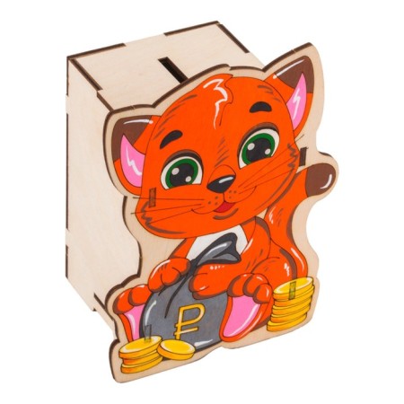Wood painting Pig a Pigger "Cat"