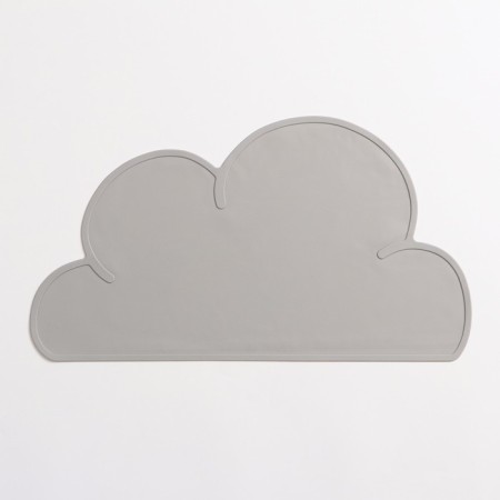 Silicone rug under the bowl "Cloud", 48 x 27 cm, gray-4