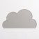 Silicone rug under the bowl "Cloud", 48 x 27 cm, gray