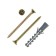 Dowel "Zubble", type "euro", with a 4x50 mm screw, polypropylene, 6x40 mm, 10 pcs
