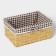 Basket for storage of the share "cell", 26 × 20 × 12 cm, brown color