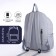 Youth backpack from textiles with lightning, 4 pockets, blue color
