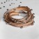 Assorted Bracelet "on Magnet" beads, white-brown color in silver, 38 cm