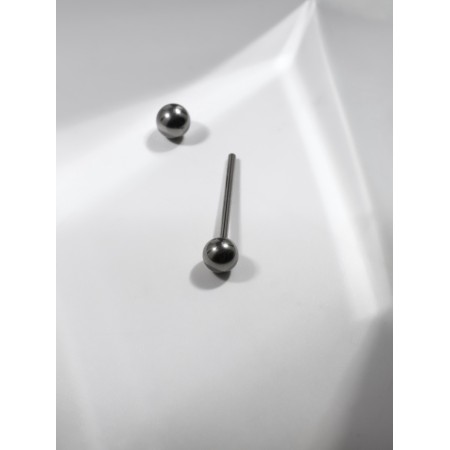 Piercing to the titanium “bar”, l = 1.9, d = 0.25cm, the color of silver-1