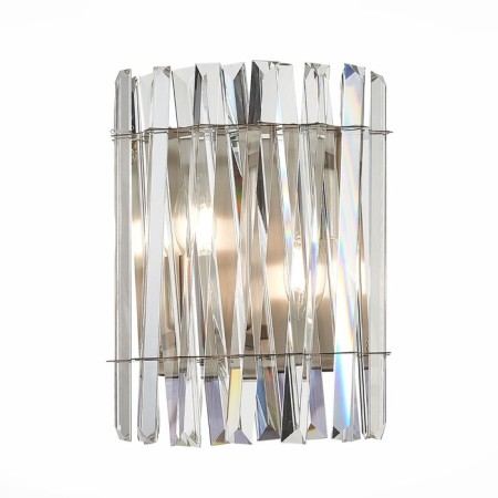 Sconces st. SL1170.101.02. Fabio. 2x40 watts, E14, 25x30 cm, Nickel color-8