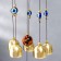 Wind Music Metal "Tree of Life" from the evil eye 6 bells 45x8x8 cm