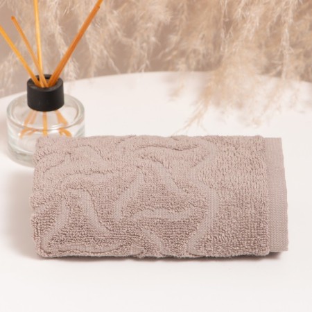 Tainted towel "Rainbow" Beige color, 30x70, 305 g/m