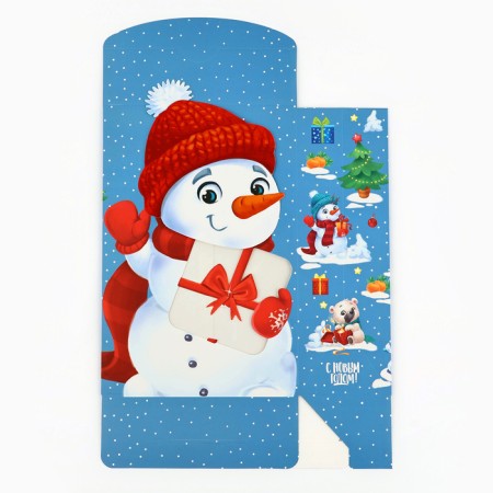 Folding box "Snowman", 15 x 7 x 22 cm, new year-5