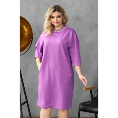 Female dress, size 54, purple color-9