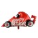 Foil ball 36 "Retro machine with the inscription DR", red