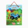 Gift package 3D "Happy Birthday!" 40x31x11.5 cm, blue tractor