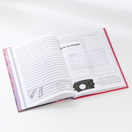 Creative diary, solid cover A5, 120 l. "Plan your life"-9