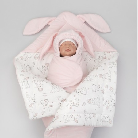 Set for discharge Demi-season Kinderlitto "Rabbit", 5 items, height 50-56 cm, pink color-3