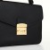 Women's bag on the valve, Textura, small size, black color