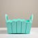 Kashpo wooden 25.5 × 16.5 × 17.5 cm "Maria", lateral handles, MDF, mint