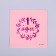 Paper napkins “1 year”, 20 pcs, pink embossing, 25 x 25cm
