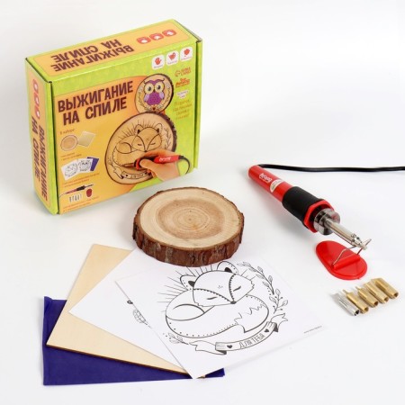 Set for burning and painting on wood "for you"-1