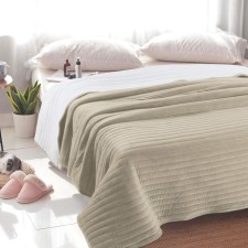 Liberty blanket, size 220x240 cm, beige color