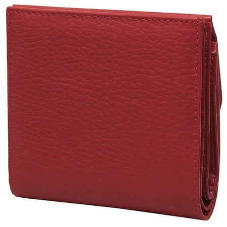 Nice wallet, matte leather, red color-2