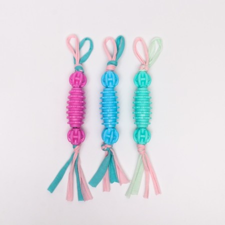 A toy-leaf on a rope with balls "videos", mix of flowers-5