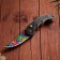 Wooden souvenir "Automatic folding knife" multi -colored vintage