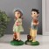Souvenir Polystone "Boy and girl with bears" set 2 pcs 6x7.5x17 cm