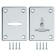 Decorative lining Fuaro ESC081/082-CP-8, on a leaf lock, chromium color, 2 pcs.