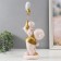 Souvenir Polystone "Bear holds a teddy bear with balls" 10x13x36 cm