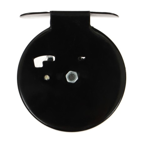 Inertial coil, metal plastic, diameter 6.5 cm, black-transparent color, 701-3