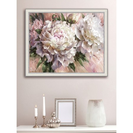 Reproduction of the painting "Pink silk", 40x50, frame (45-a355)-2