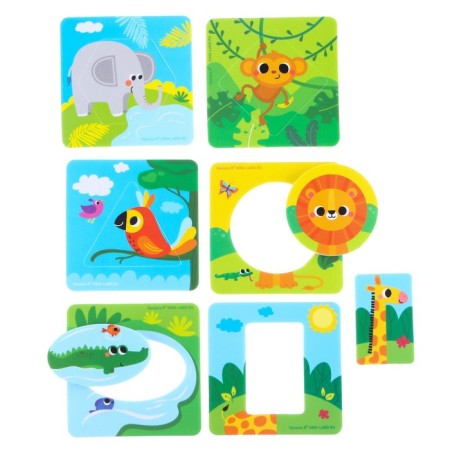 Soft puzzle for kids "Africa", according to the Segen method, 6 details, crush me-6
