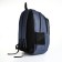 School backpack from textiles on lightning, 5 pockets, blue color