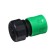 Connector with Aquastop, 5/8 "(16 mm), fast-fast connection, pp-plate, Greengo