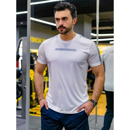 Sports T -shirt Male ISee, size 46, white color