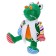 Soft toy "Crocodile Rob in a white fleece scarf", 20 cm