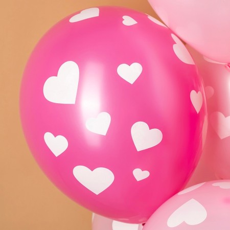Shar Latex 12 "Hearts", 5 tbsp., 25 pcs., Mix-4