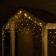 Garland "fringe" 3 x 0.6 m, IP44, transparent thread, 114 LED, warm white glow, 8 modes, solar battery