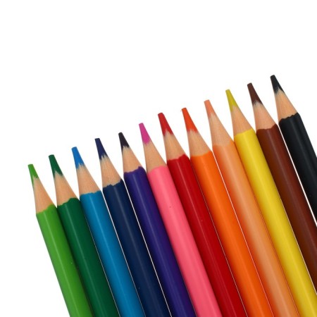 Plastic pencils 12 colors, Maped Pulse, three -sided-4