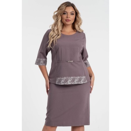Female suit, size 58, lilac color-3