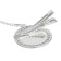 Set: Nipple - Orthodontic dummy with the holder “I love mom”, with a cap, from 6 months, silver, rhinestones