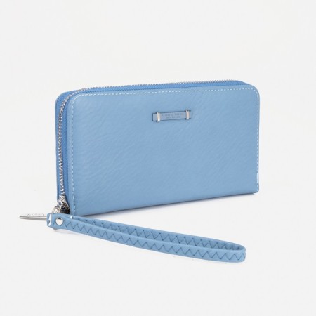 Women's wallet with lightning, blue color