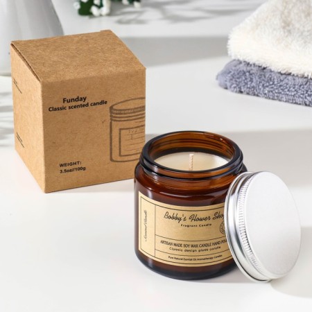 Aromatic candle in the bank "Flower shop Bobby", 6.5x5.5 cm, 100 g