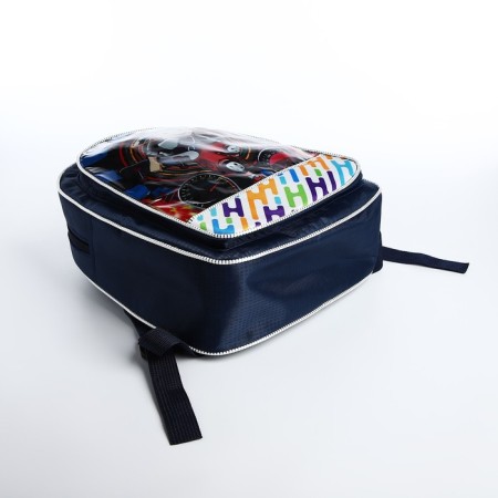Baby backpack on lightning, blue color-6