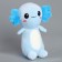Soft toy "Axolotl", 23 cm, blue color