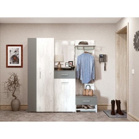 Juno mirror, 550x140x760, oak white craft-1