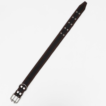 Collar combined leather/tarpaulin, 83 x 4.5 cm, Osh 50-70 cm, black-2