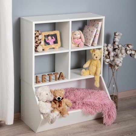 Open rack, 670 × 402 × 880 mm, 5 sections, white color