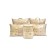 Camel Woolwood blanket, size 195x215 cm