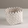 Kashpo wicker, d14khn11.5cm, white