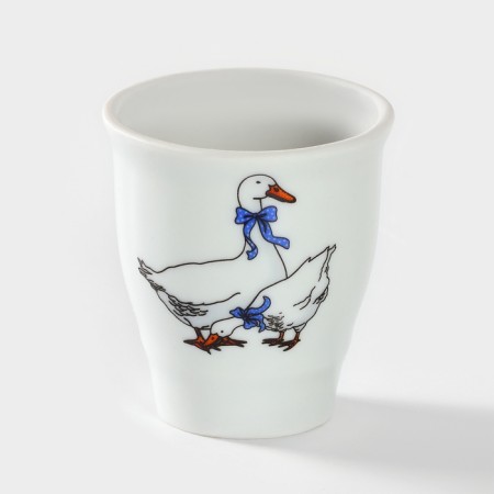 Porcelain stand for eggs "Geese", 50 ml-1